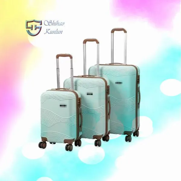 Wholesale Customized ABS PC Hard Shell 20/24/28 Inch Printed Luggage Luxury Design Travel Bags Suitcase Set 3PCS photo-3