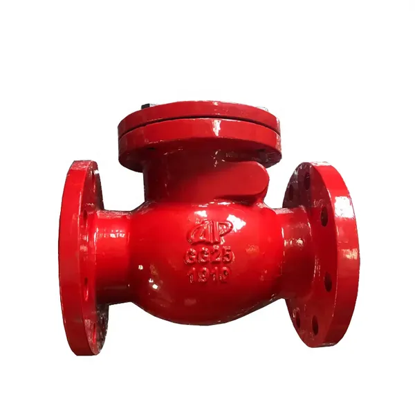 ANSI B16.10 GGG40 Flange Resilient Swing Check Valve Pn16 DI Check Valve Water Check Valves for Pumps
