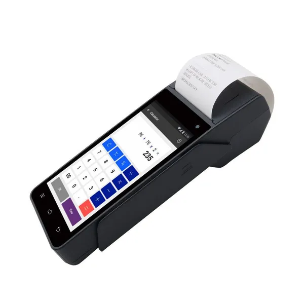 POS Android System ZONS and 58mm Thermal Printer 5.5’ Touch Screen. Handheld Point of Sale With NFC + Professional Barcode Scanner. 4G Network, photo-3