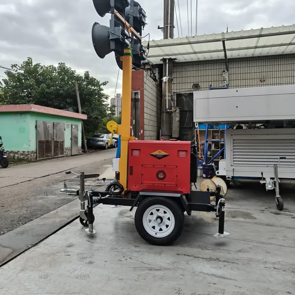 Portable Hand Crank Telescopic Mast Lighting Tower Outdoor Emergency Mobile Lighting Tower photo-4