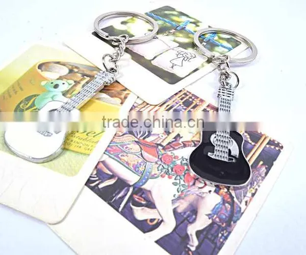 Guitar Shape 2016 Trending Products Keychains Wholesale photo-3