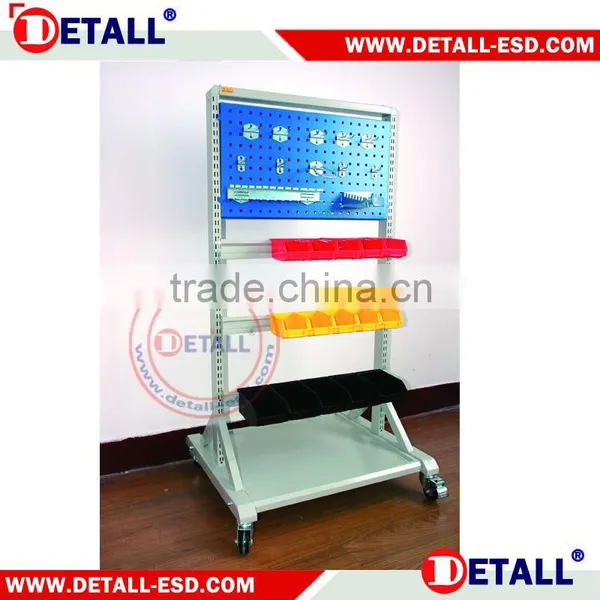 Height Adjustable Antistatic Cart With Two Shelves photo-6