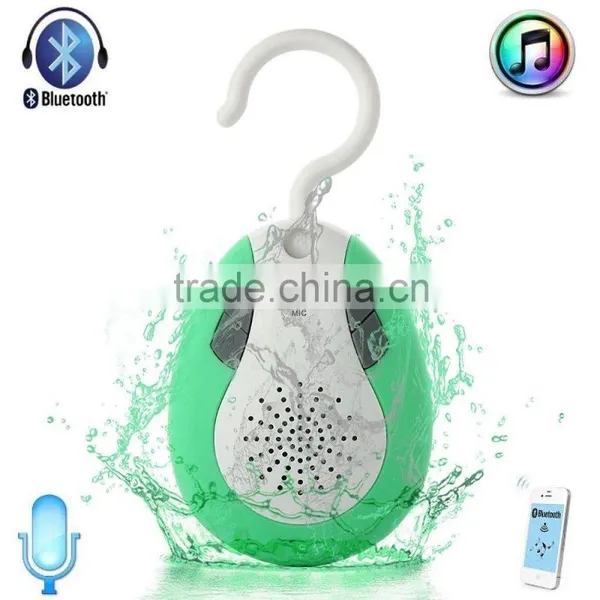 2015 Newly Unique Design Waterproof Speaker With FM Radio for Home Bathroom Sports