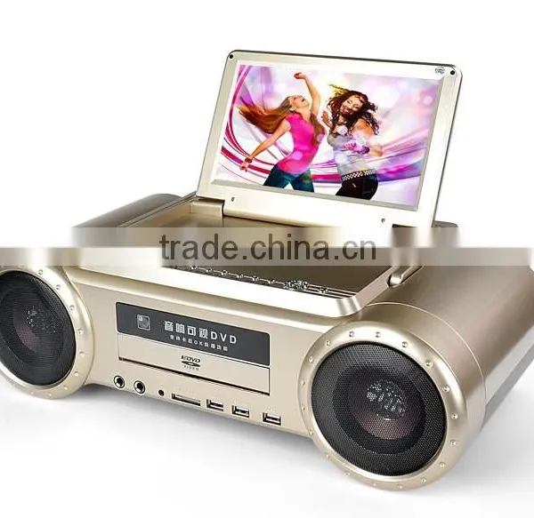 Gangnam Style New Fashion Handle Karaoke Singing Machine With Portable Dvd Player With USB SD MMC Gifts With 2 Micphone for Free