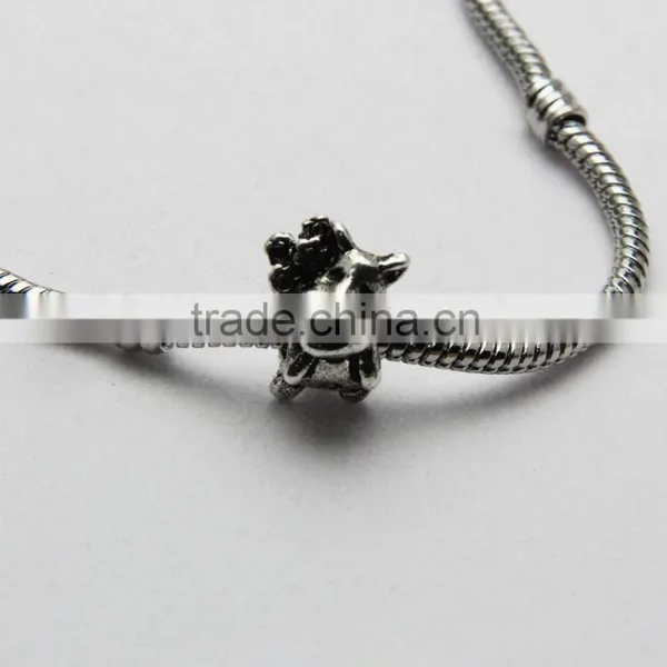 Old-Fashion Creative Calf Shape Metal Beads Lead Free Nickle Free Bracelets and Necklaces Beads Accessories photo-3