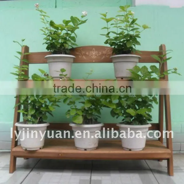 Wooden Step-by-step Planter Stand