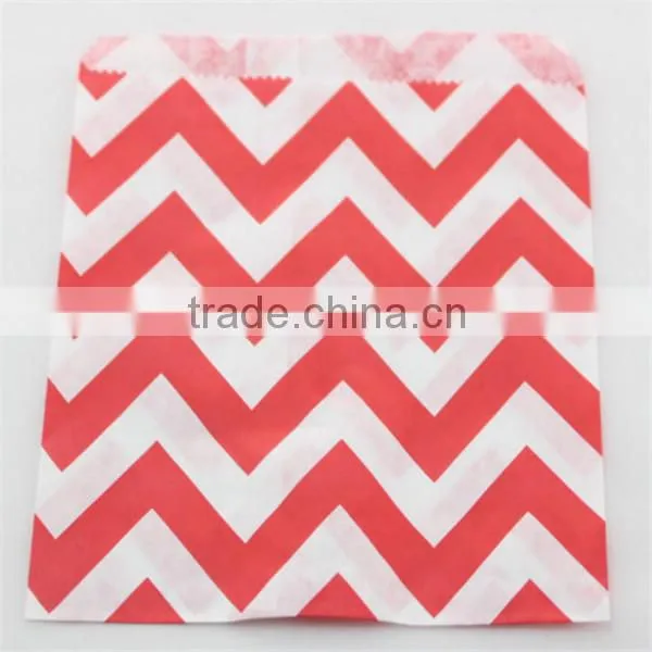 Eco-friendly Purple Chevron Party Favor Bags Candy Bags photo-2