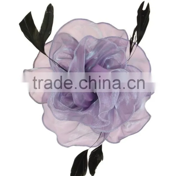 Feather Organza Flower Hair Fascinator/Clip/Barrettes photo-5