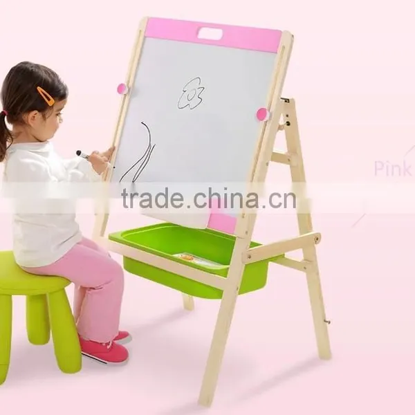 Child Toys Learning and Teaching Educational Erasable Magnetic Drawing Board Wooden Blackboard Magnetic Blackboard Drawing Board photo-3