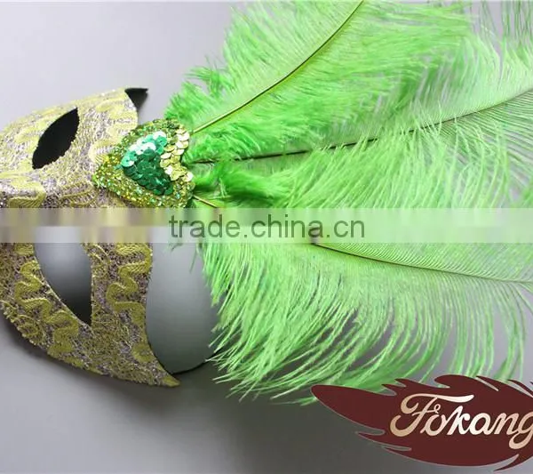Wholesale Venetian Mask Ostrich Feather Decoration And Halloween Accessories photo-4