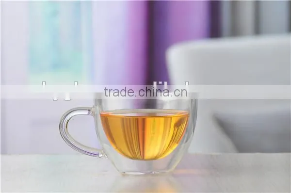 2016 Wholesale Promotion Cheap Borosilicate Visual Effected Double Wall Glass Coffee Cup photo-2