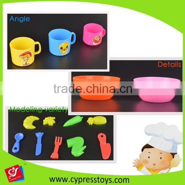 Pretend Play Toy Cookware Plastic Kitchen Tableware Toys Educational Play Set photo-6
