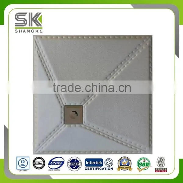 Graceful Embossing PU Leather 3D Wall Decorative Panels photo-2