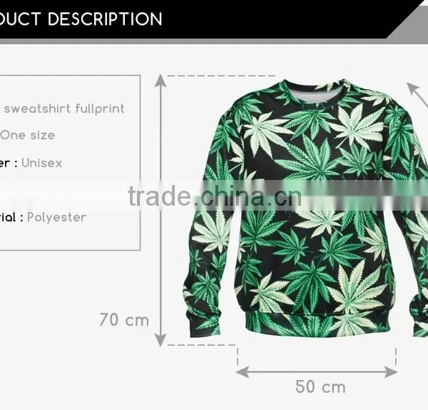 Hot Sale Good Quality 3D Custom All Over Sweatshirt Printing photo-2