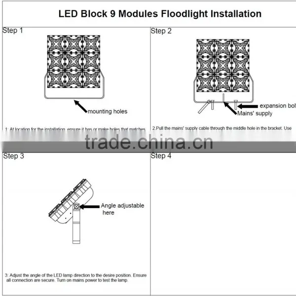 High Efficiency Flood Light 3000w 4000w 500W Led Flood Light photo-2