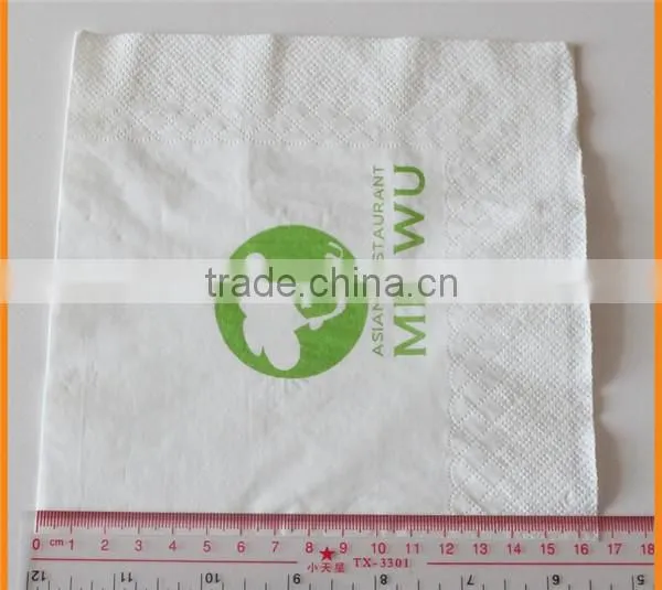 Cocktail Wood Pul Virgin Beverage Napkin 1/4 Fold Printed Napkin photo-2
