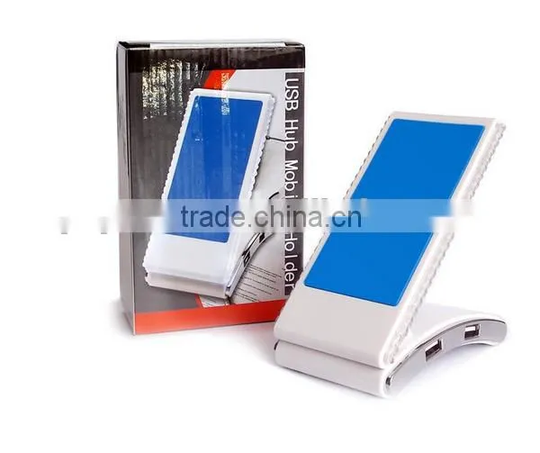 New Arrival Multifunction Foldable Smartphone Holder 4 Ports USB Hub photo-2