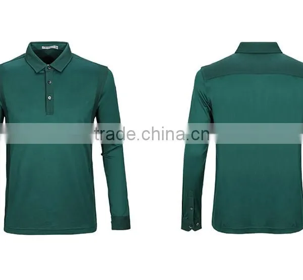 Custom Mercerized Cotton T-shirt Business Casual Set of Long Sleeve T-shirt Male Head photo-5