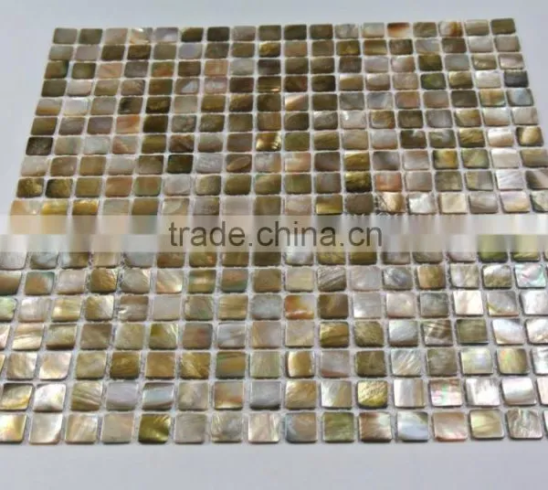 2016 Precious Natural Brown Lip Sea Mother of Pearl Mosaic Tile,bathroom Tile,backsplash Tile photo-2