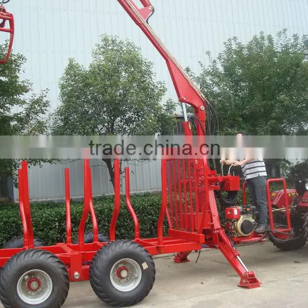 For Mariana Timber Trailer With Crane,Log Trialer With Crane (1 Ton,3 Ton,5 Ton,8 Ton,10ton,12 Ton) ) photo-2