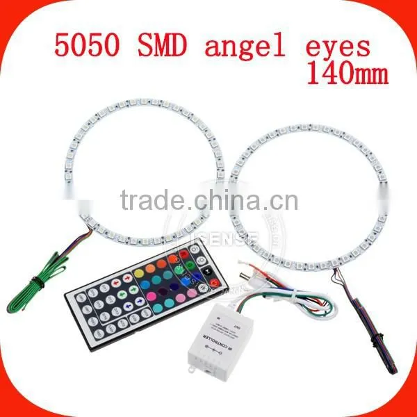 Competitive Price DC12v Epistar Chips White PCB Full Circle 140mm RGB LED SMD 5050 SMD Angel Eye China Led Light photo-3