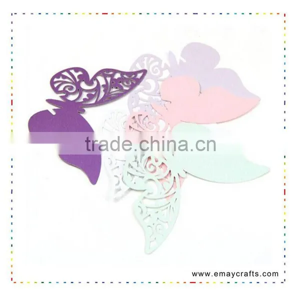 Laser Cut! Butterfly Place Card for Wine Glass