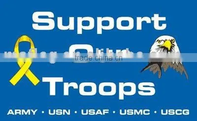 Support our Troops Eagle Flag