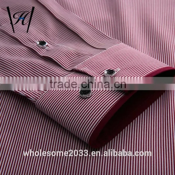 2016 New Style Floral Stripes Work Male Shirts photo-6