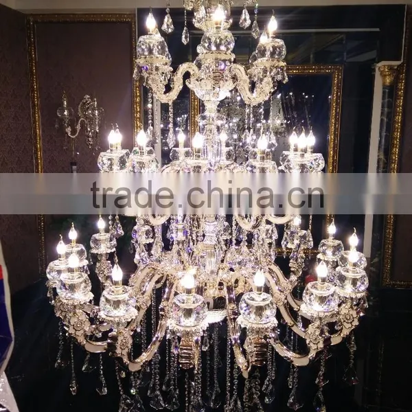 Various Classical European Cooper/Glass/Wooden Crystal Chandelier Light Table Lamp Floor Lamp for Hotel Project photo-2
