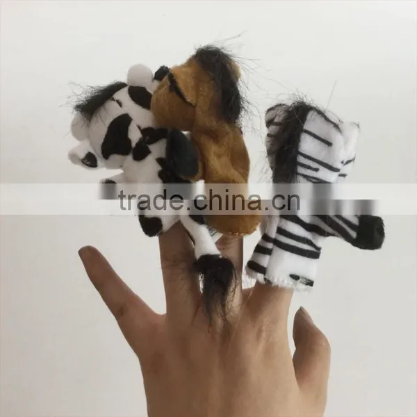 2015 Wholesale Animal Assortment Plush Finger Puppet,plush Animal Finger Puppet photo-5
