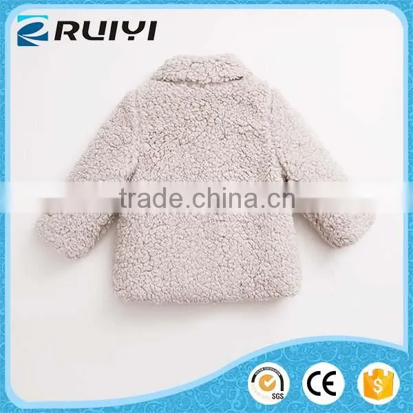 Chinese Factory Wholesale Boutique Children Clothes Lamb Wool Winter Coat photo-2