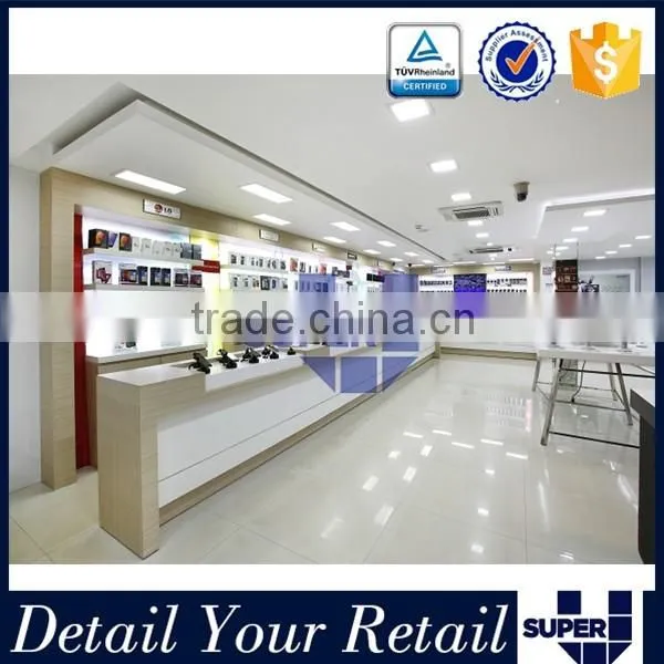 2016 High End Retail Wood MDF Material Shop Interior Design For Cell Phone photo-2
