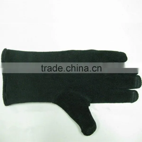Hot and Promotional Gift, Good Quality Black Winter 3 Tips Touch Screen Gloves for Iphone, Ipad, and Other Touch Screen Products