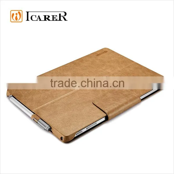 ICARER Genuine Leather Case for Microsoft Surface Pro 4 Flip Cover With Stand Function Luxury Series photo-4