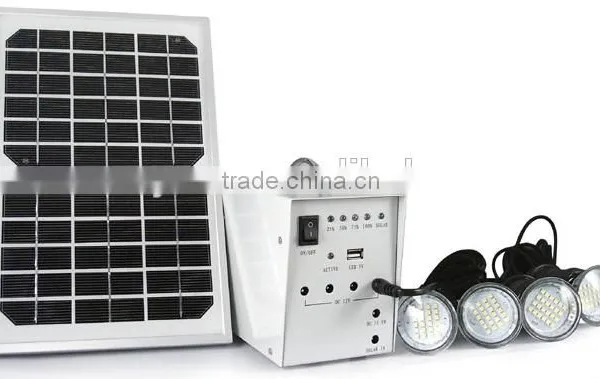 10W 20W 30W Mini Solar Home Lighting System / Portable DC Solar Kits for Camping photo-6
