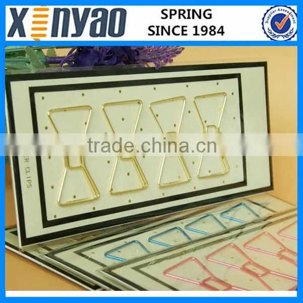 Hight Quality Promotional Gifts Custom Logo Metal Pink Gold Bow Shape Paper Clips photo-4