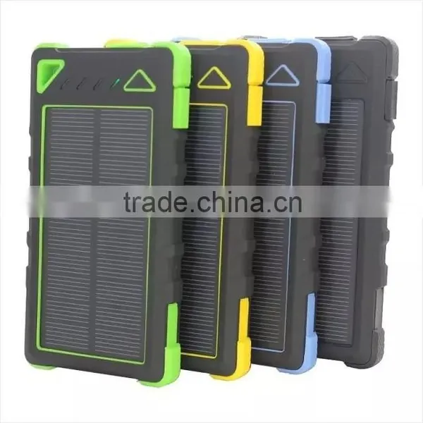 8000mAh Solar Charger External Backup Power Pack Waterproof Dustproof Solar Power Bank for Smartphones Ipad Tablet Pc photo-5