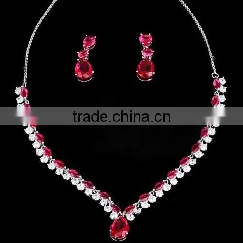 CZ Jewelry Amethyst Crystal Jewelry Set Costume Jewelry Spain photo-5