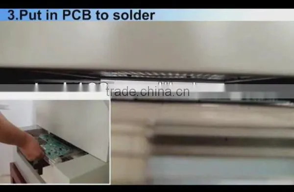 LED Reflow Soldering,Puhui Infrared Reflow Oven T-960 for LED Soldering, Air Wave Oven,quartz Infrared Heating Element, photo-4