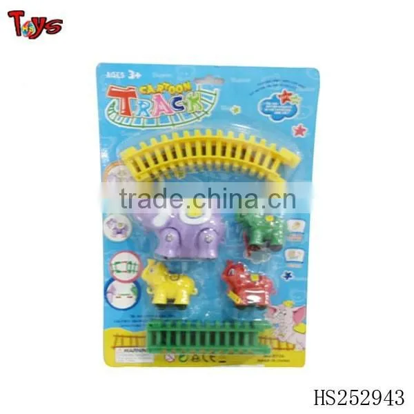 Children Plastic Track Toy Electric Train photo-6