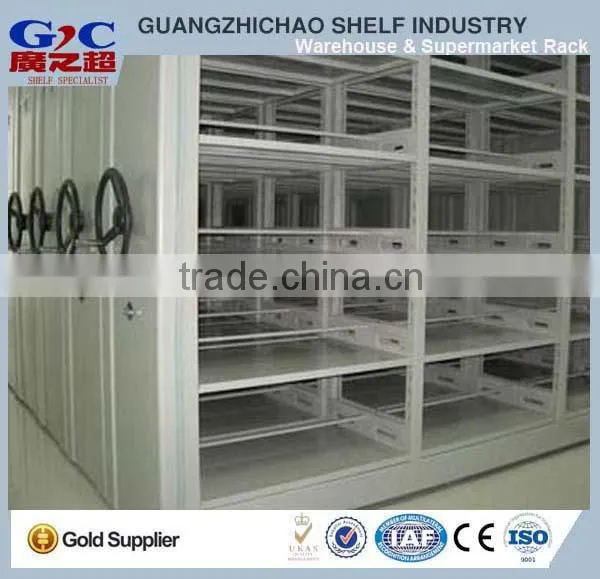 Manual Mobile Filing Cabinet Metal Book Shelving System photo-4