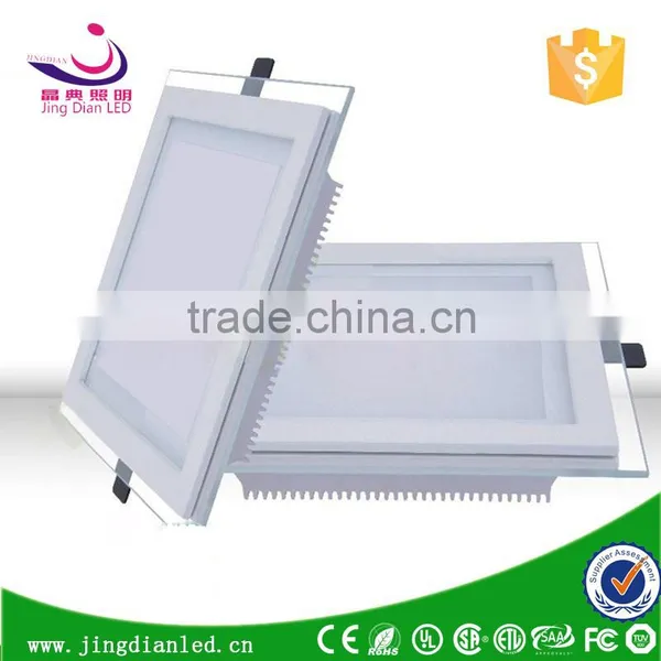 Hot Sale High Luminous Low Price Glass Ceiling Panel Square Round 6W 12W 16W 24W Led Panel Light
