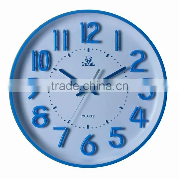 Pearl Round Quiet Sweep Wall Clock PW253 With 3D Luminous Numbers photo-6