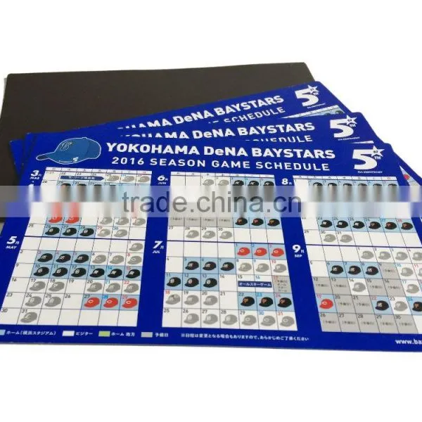 Pretty and Colorful Customized Printing PVC Magnetic Calendar Promotional Advertising Fridge Magnetic Calendar With Company Logo photo-4