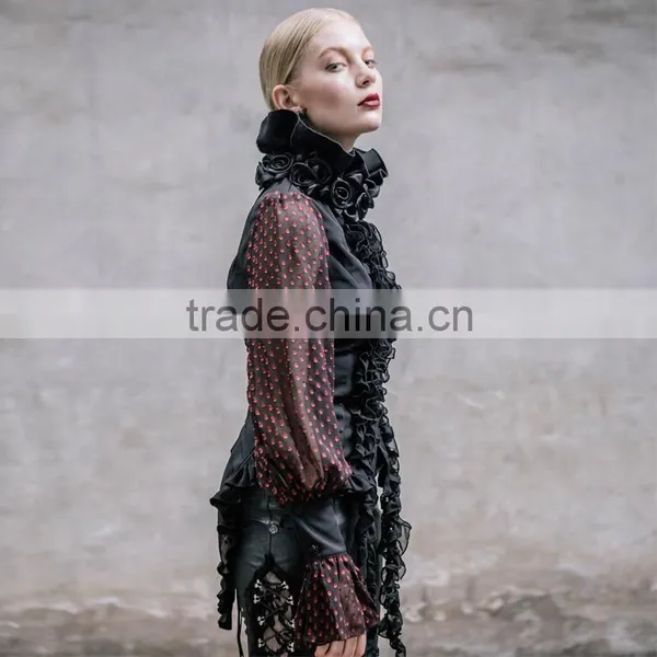 Devil Fashion 2015 Latest Ladies Gothic Shirt SHT00203 photo-2