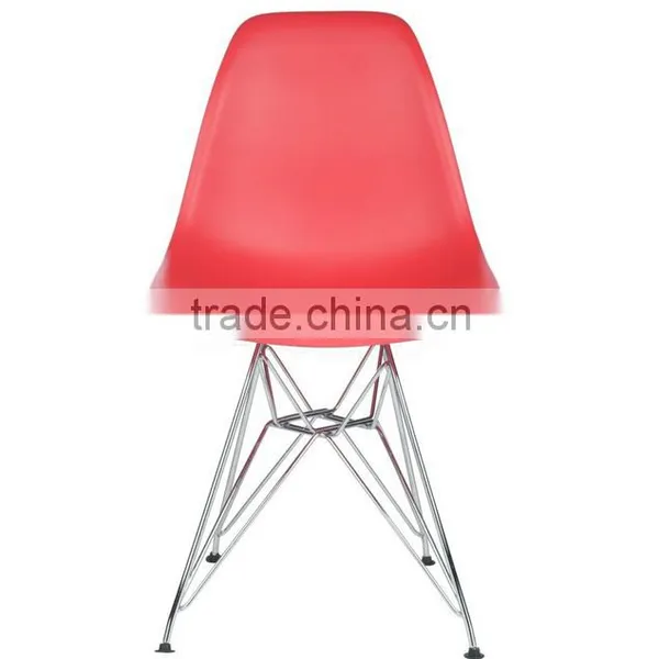 Designer Plastic Dining Side Rod Eiffel Base Chair photo-3
