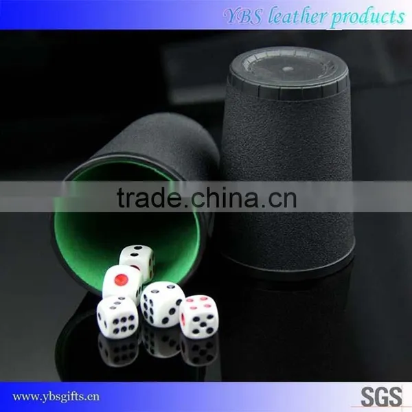 Factory Direct Leather Dice Cup and Dice Tray With Dices photo-3