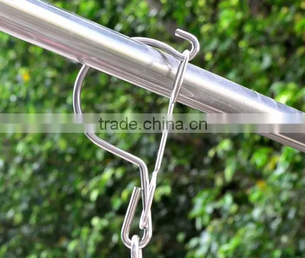 Clips Durable Fold Hanging Laundry Stainless Steel Clothes Drying Rack Hanger photo-5
