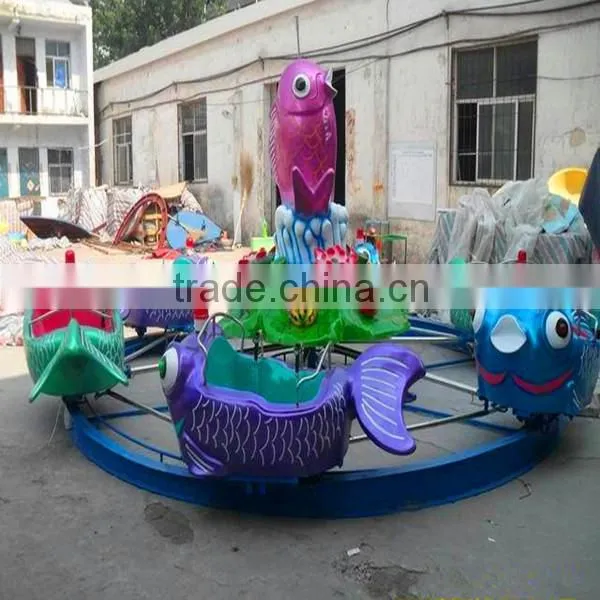 Rotating Swing Rides Carp Jumps Over the Dragen Gate Amusement Children Games photo-2