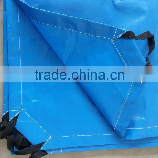 Sewn Garden Bag Waterproof Drag Tarpaulin Sheet for Leaf Collect photo-2